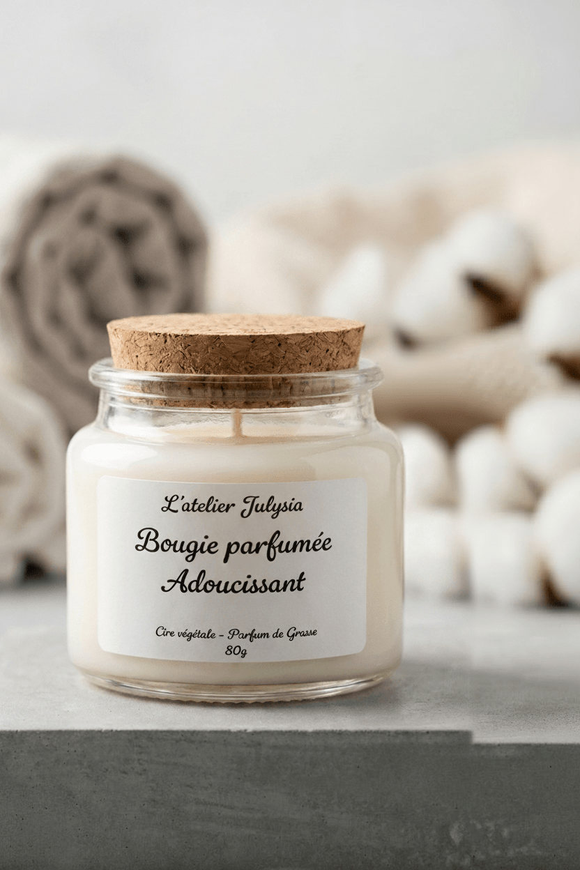 Bougie Adoucissant - Les bougies de l'atelier Julysia