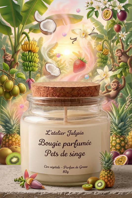 Bougie Pets de Singe - Les bougies de l'atelier Julysia