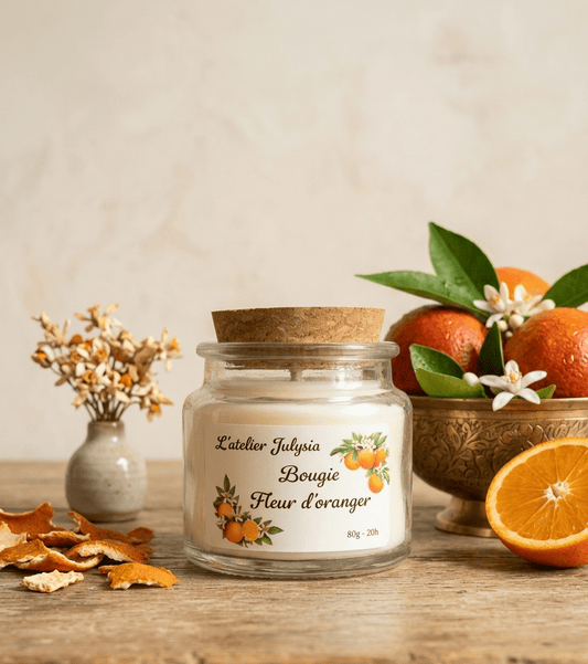Bougie S Fleur d'oranger - Les bougies de l'atelier Julysia