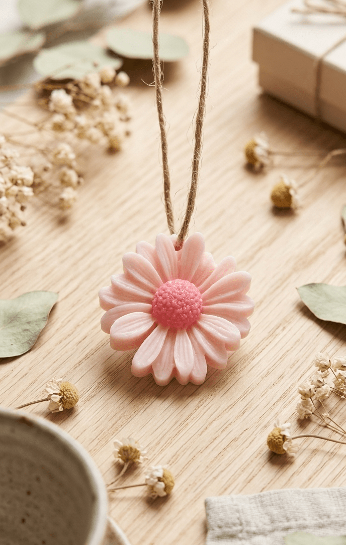 Fleur suspension Adoucissant - Les bougies de l'atelier Julysia