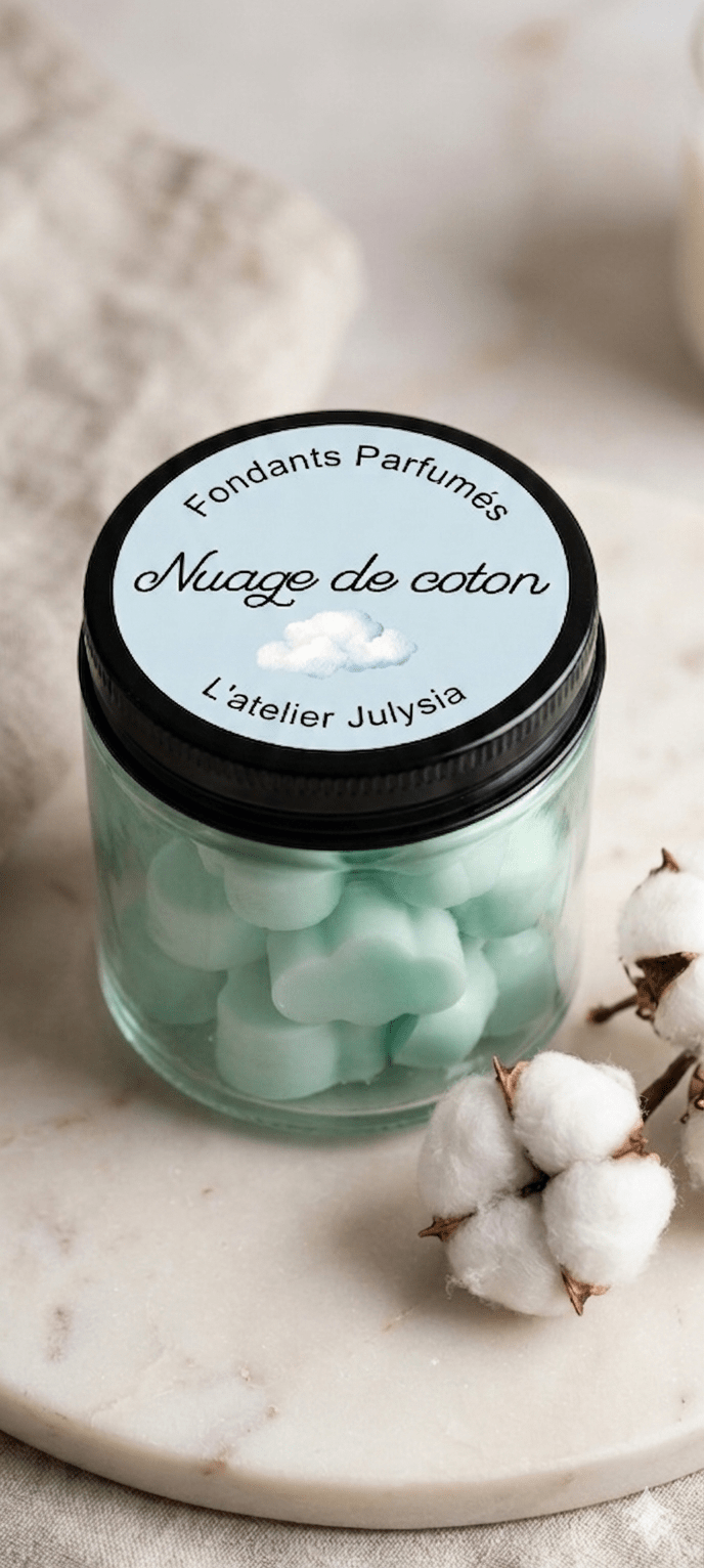 Fondants Nuage de coton - Les bougies de l'atelier Julysia